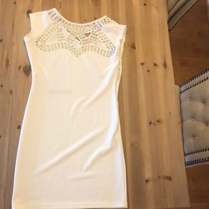White embellished dress